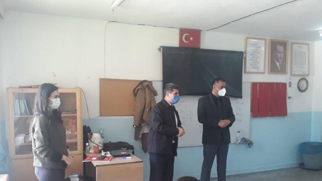 İlçe Milli Eğitim Müdürümüz Sayın Mustafa KIRAÇ ve Şube Müdürümüz Sayın İsmail ÖNCEL'in Okul Ziyaretleri